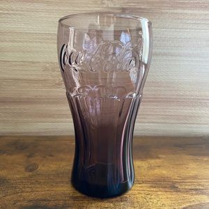 Vintage Purple Coca Cola Drinking Glass